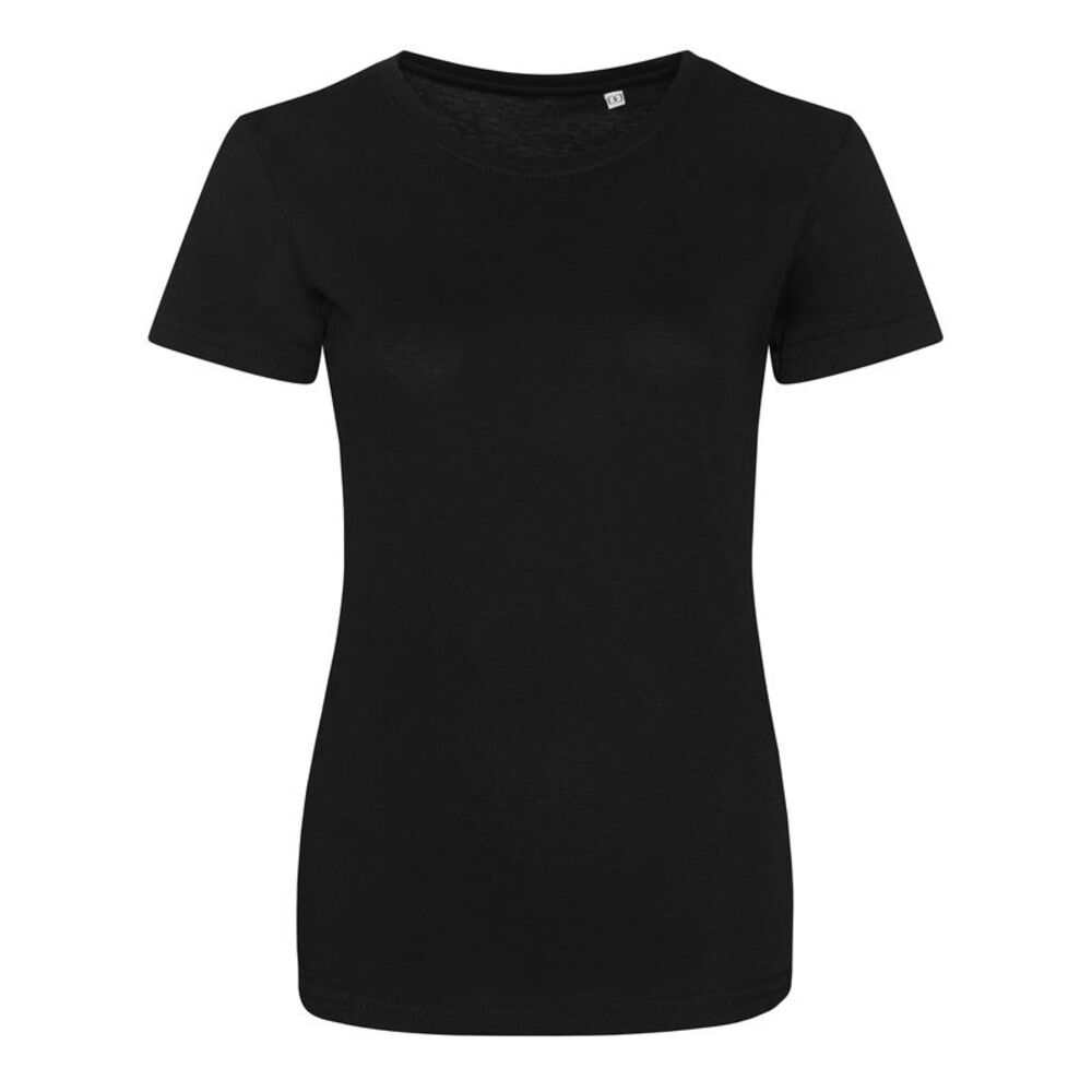 AWDis Womens/Ladies Girlie Tri-Blend T-Shirt / Solid Black